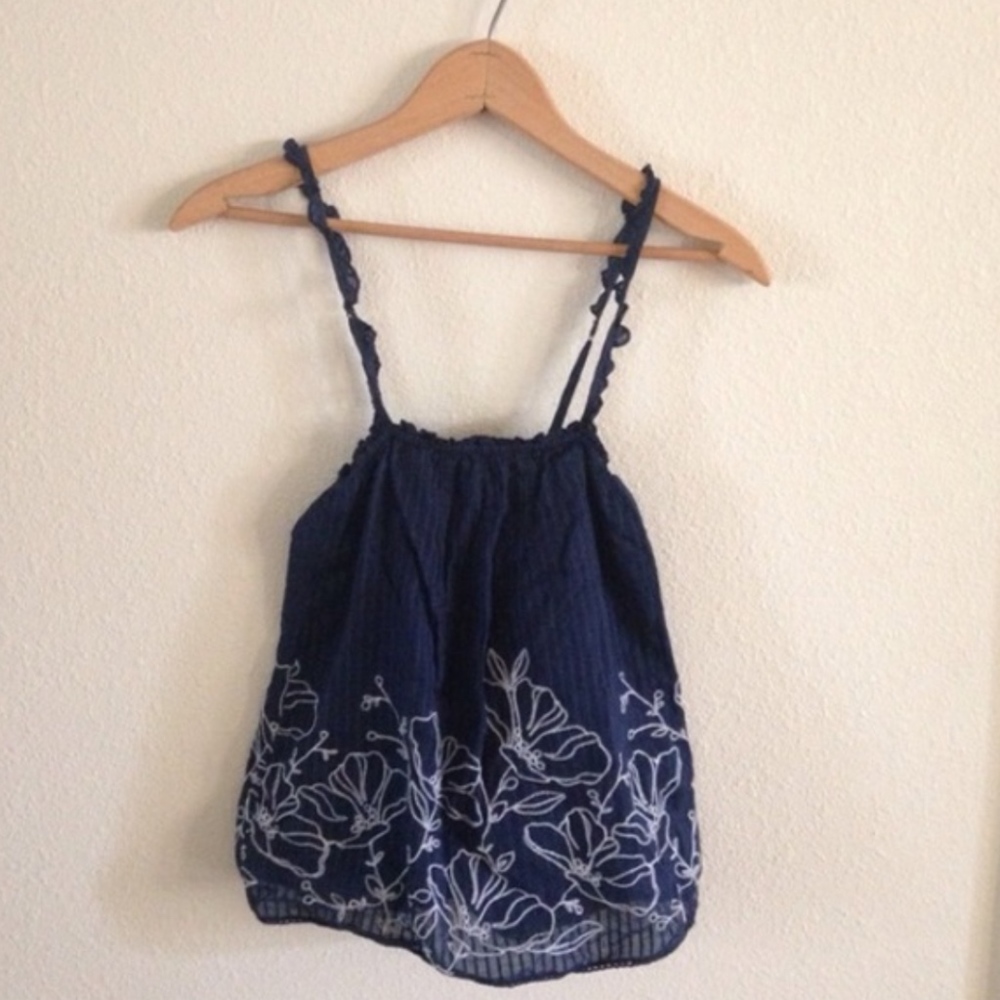 Free People Dainty Embroidered tank